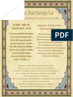 Dhan Dhan Ram Das Gur Shabad Sheet