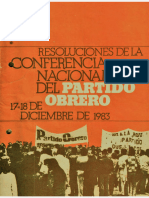 Conferencia Nacional Del Partido Obrero (17-18 Diciembre 1983)