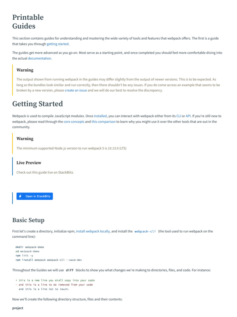 Webpack Getting Started Guide | PDF | Computer Science | Software