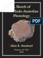 A Sketch of Proto-Indo-Anatolian Phonology