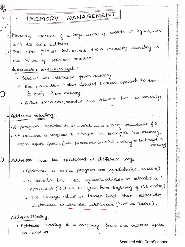 Os Unit 3 Notes | PDF
