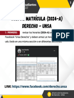 ¿Cómo Matricularte y No Morir en El Intento (2024-A)