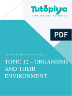 B12 - Organisms and Their Environment L2