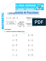 Multiplicacion de Fracciones