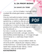 PROFIL ZA PROFI BIZNIS 1. MOTIVACIJA SAMO ZA TEBE Pre Svega, Reći Ću Ti Kak - 20240107 - 224944 - 0000