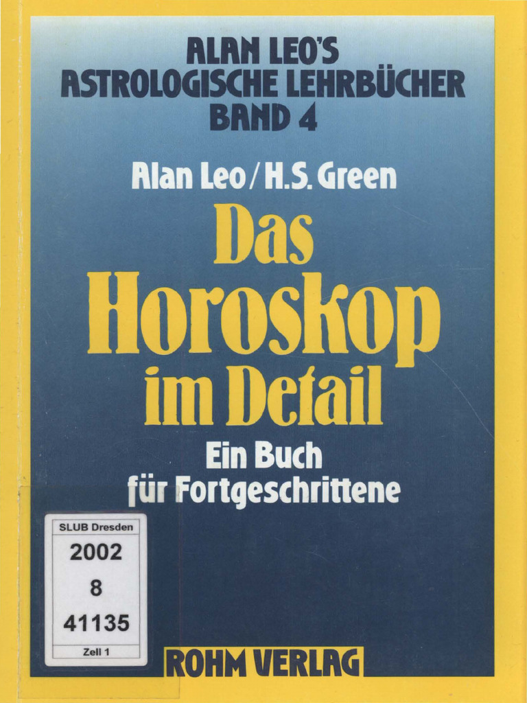 Horoskop Im Detail