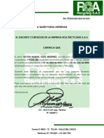Carta - Laboral Victor Manuel Silva - ROA03456-ABRIL 08 2024