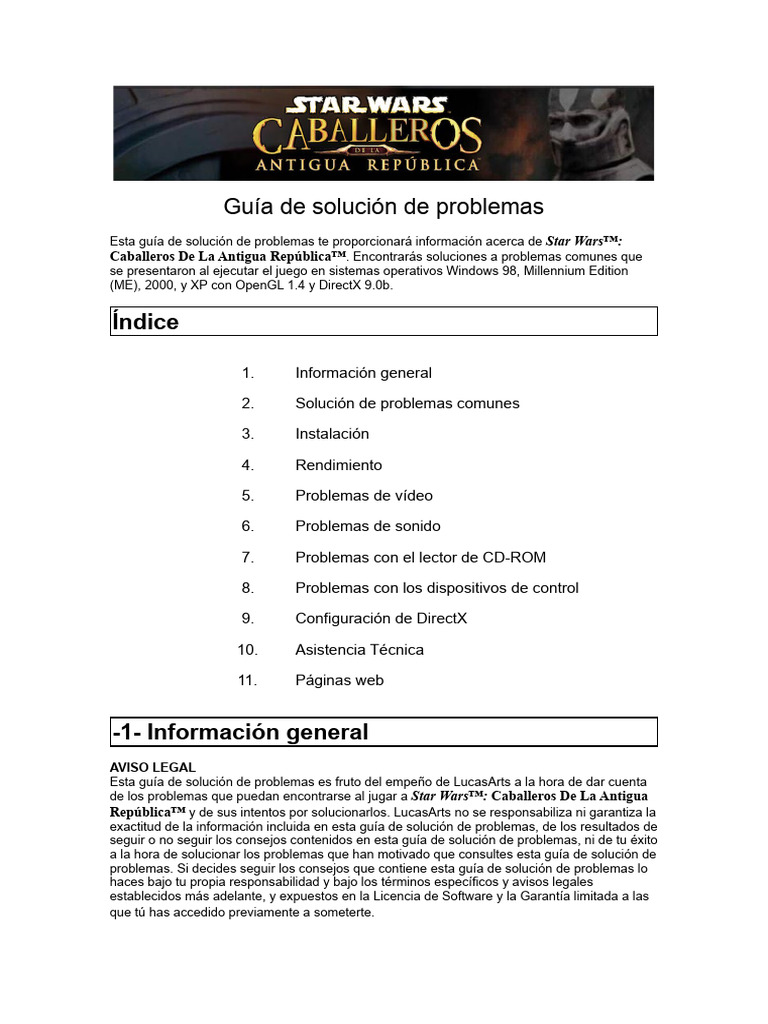 KotOR Troubleshooting | PDF | Windows 2000 | Windows XP