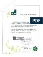 ACHS Certificacion