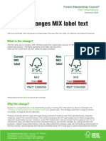 FSC changes MIX label text