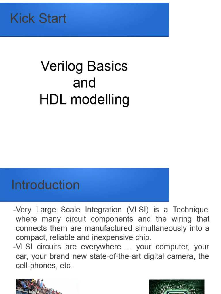 Verilog HDL Basics for VLSI Design | PDF | Hardware Description ...