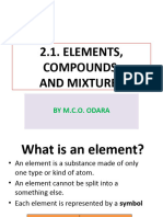 1.4. Elements, Mixtures and Compounds