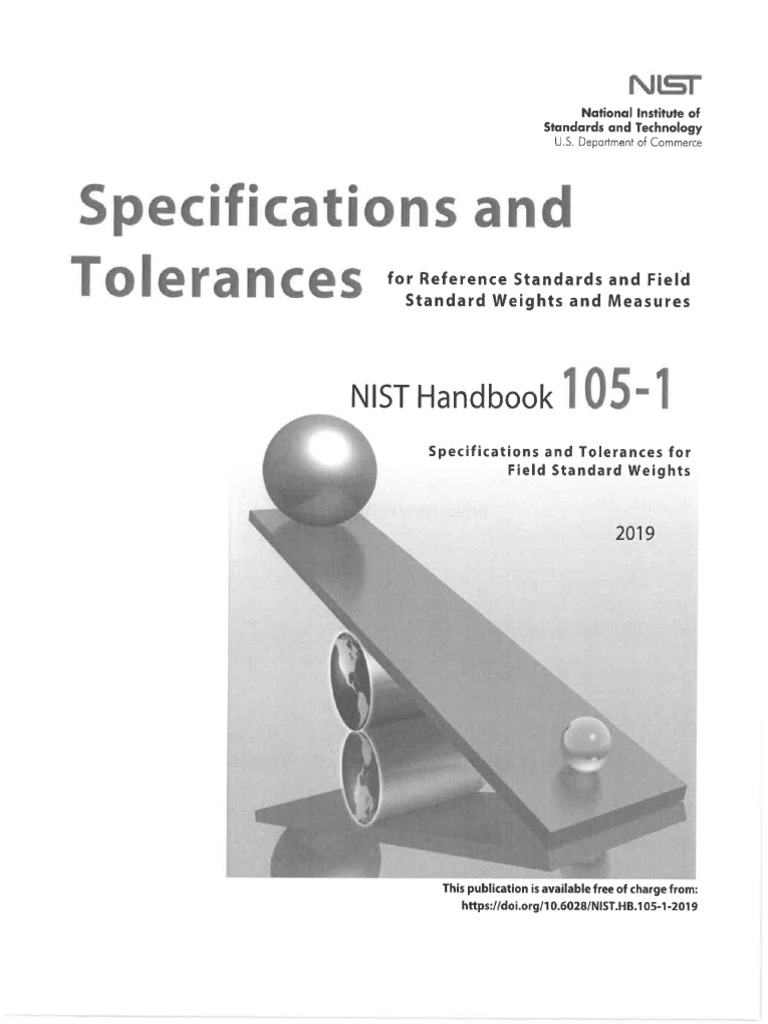 Nist handbook 105 1 2019 pdf