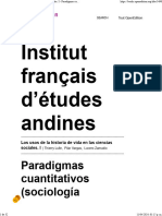 Rusque Ana María - Paradigmas cuantitativos (sociología estándar) y paradigma cualitativo (sociología interpretativa) un continuo o una polarización