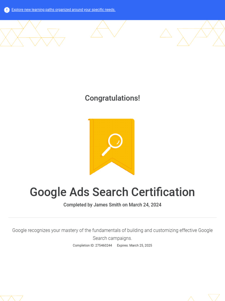 Google Ads Search Certification Google PDF