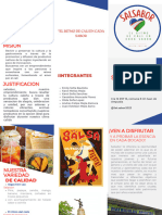 Folleto Brochure de Servicios Empresa Profesional Amarillo