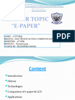 E-Paper Technology Ppt