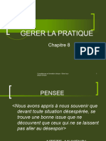 CH 8. Gerer la pratique