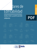 Manual Estándares de Edificabilidad Suelo de Clasificación Urbana