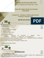 Unidade 3 - Sistema e Política Nacional de Proteção e Defesa Civil 