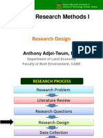 Lesson 5 - LE361 - Research Methods - Research Design