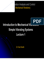 Lecture 1_2022_Introduction to Mechanical Vibrations