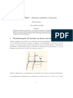 Problemas - Mecânica Quântica Avançada