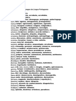 Lista de Radicais gregos da Língua Portuguesa