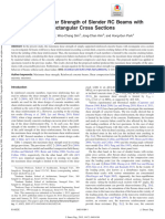 Maximum Shear Strength of Slender RC Beams With