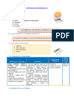 E1 A4 SESION CyT Investigamos de Donde Se Obtiene El Agua.