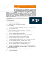 Catálogo de Guías de Práctica Clínica en El Sistema Nacional de Salud