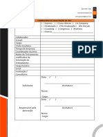 FORMULÁRIO PARA SOLICITAÇÃO DE TREINAMENTO E DESENVOLVIMENTO DO COLABORADOR PASSO 1