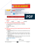 Daily Current Affairs Marathon (2-11-2021) : CSB Ias Academy Contact Us: 9966436875