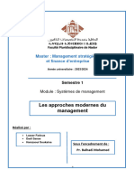 approches modernes du management