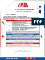 LISTA DE ÚTILES - 1RO SECUNDARIA