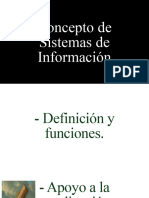 Concepto Sistema de Información