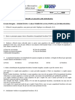 Densidade Demográfica 7° Ano Do Fundamental