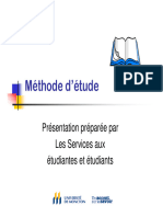 Methodes Temps Etudes