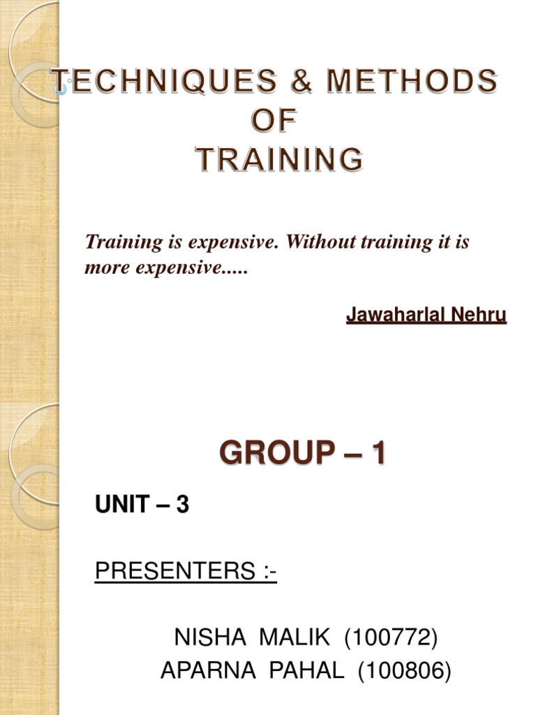 Effective Training Methods Overview | PDF | Facilitator | Competence ...