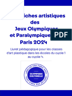 Paris 2024 - Olympiade Culturelle - Guide Pédagogique Affiches Artistiques