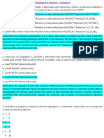 Interatividade - UNIP - Unidade II - Linguagens e Técnicas de Programação