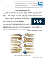 Atividade de Ciencias Conhecer o Proprio Lixo 5 Ano