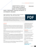 Use of Local Anesthetics With A Vasoconstrictor Agent During Dental Treatment in Hypertensive and Coronary Disease, A Systematic Review