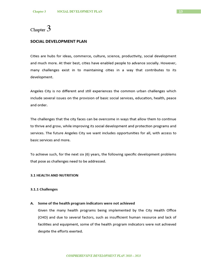Angeles City Social Development Plan | PDF | Cost Of Living | Rabies