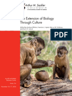 The Extension of Biology Through Culture