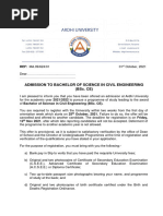 En-1635790138-Admission Letter - BSc. in Civil Engineering