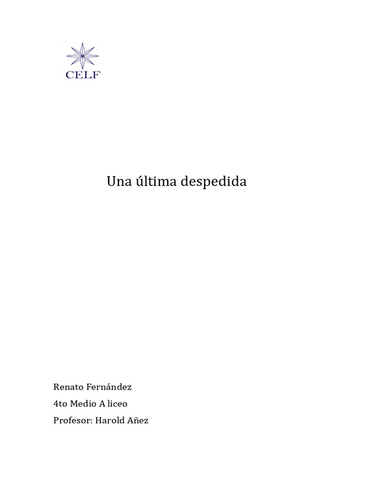 La última Despedida Pdf Pdf