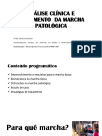 ANÁLISE CLÍNICA E TTO DA MARCHA PATOLÓGICA