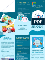 Folleto Brochure Empresarial Odontologia Colores Azules