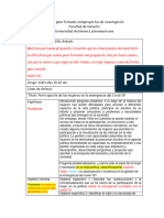 Matriz para Formular Anteproyectos. Maritza Villa